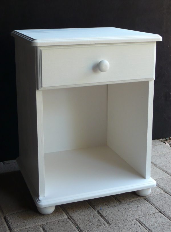 Bedroom furniture white bedisde table simple