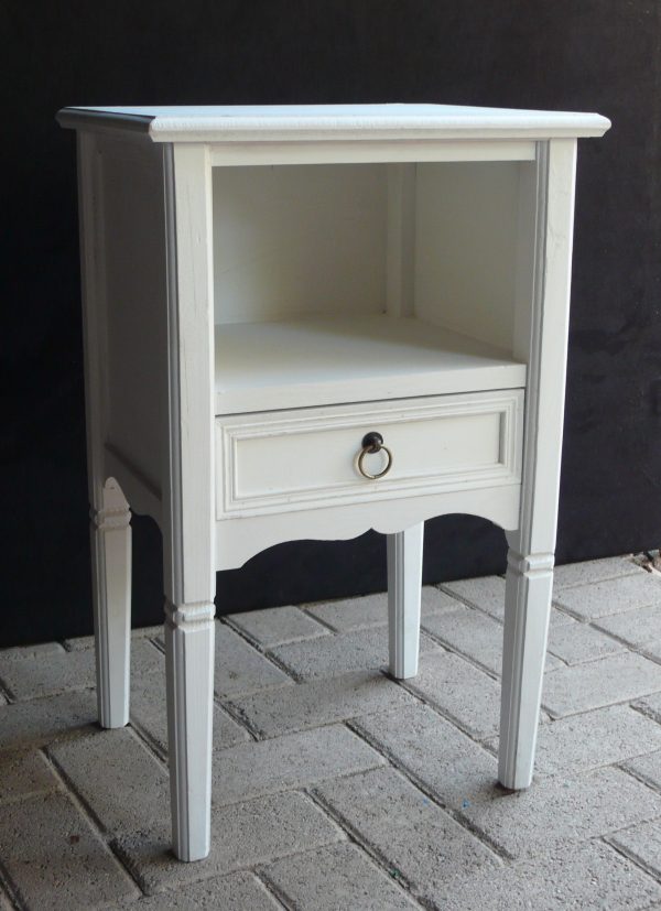 Bedroom furniture white bedside table biggie best