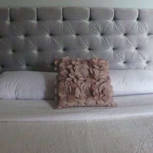 Bedroom furniture silver headboard