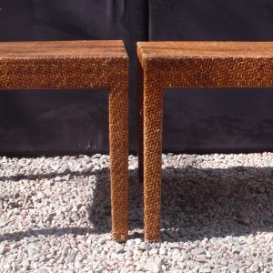 Bedroom furniture cane side tables