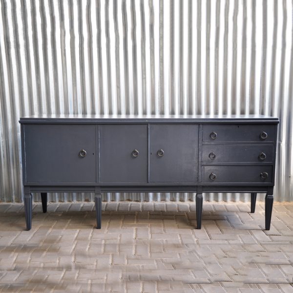 Server Hall Table grey painted