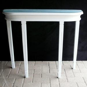 Server Hall Table white halfmoon