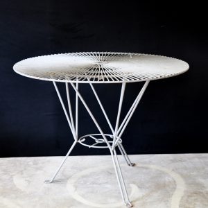 Table Trolley round mesh garden table