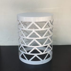 side table geometric cylinder white (1)