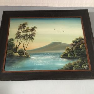 art vintage palm trees