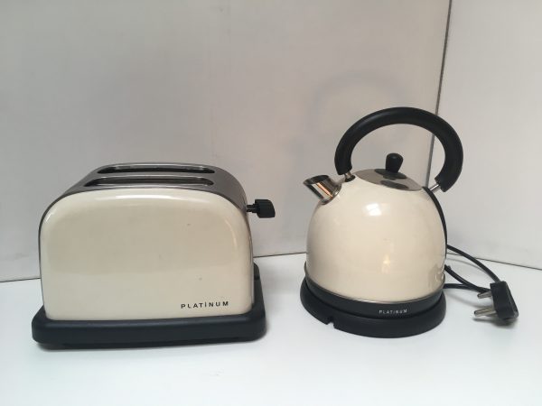 kitchen smalls cream kettle and toaster
