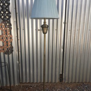 standing lamp blue shade