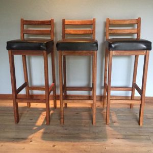 bar stools wooden vintage
