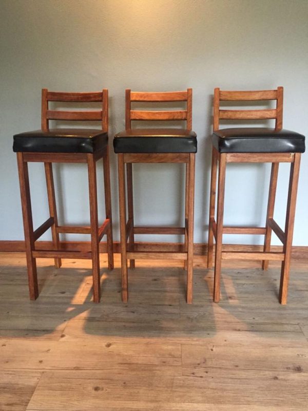 bar stools wooden vintage