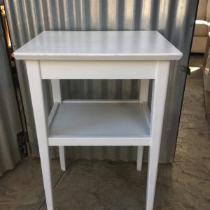 small white table