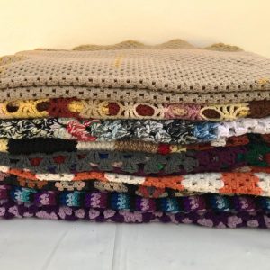 crochet and knitted blankets