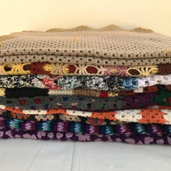 crochet and knitted blankets