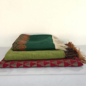 blankets and throws green