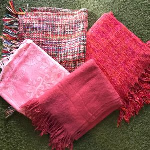 blankets and throws red and pink