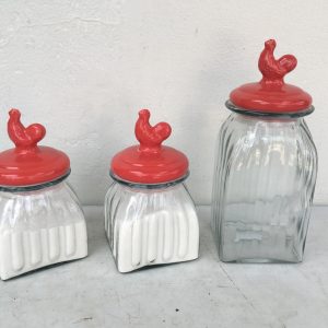 kitchen smalls red lid jars