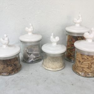 kitchen containers white lid